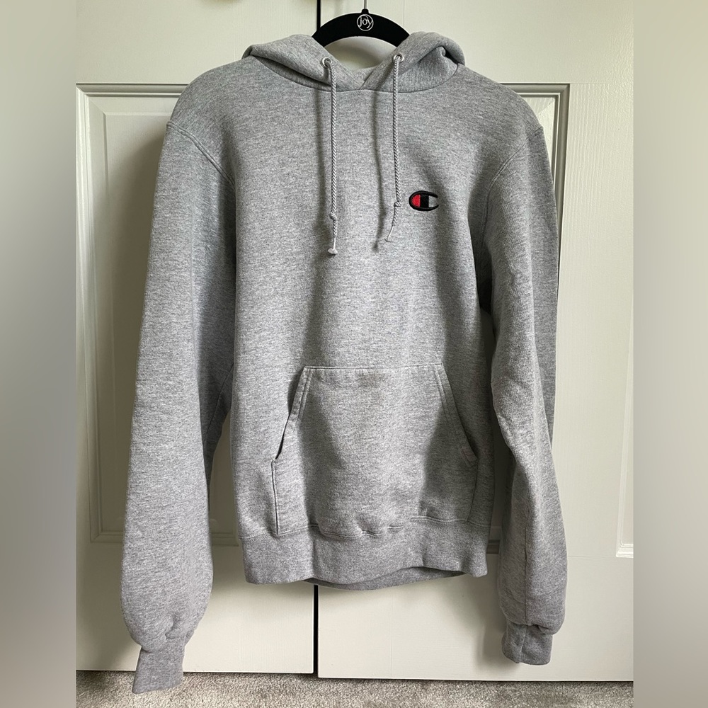 Gray Champion Logo Hoodie - Picture 2 of 4